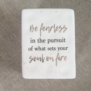 Bebe Makeup/Pen Holder Inspirational Quote Holder
